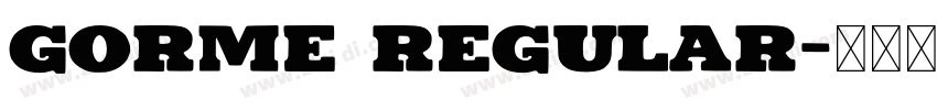 Gorme Regular字体转换